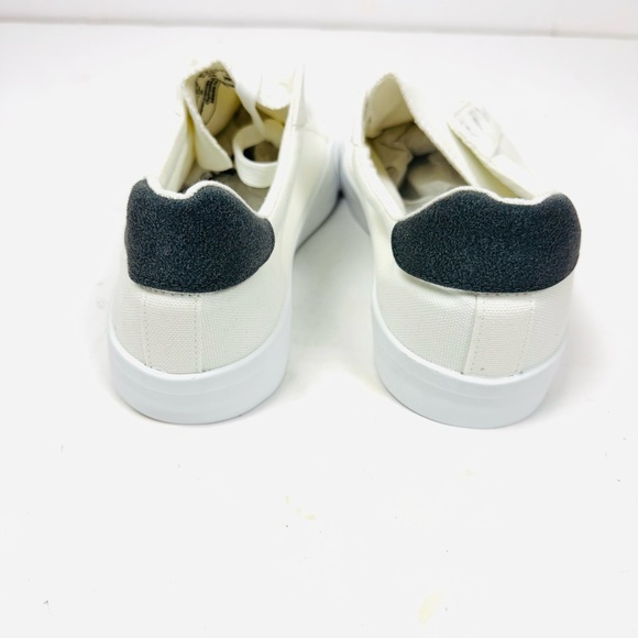 Mens Canvas Shoes White Sneakers Low Top Lace Up Casual Shoes 11 - Picture 9 of 11